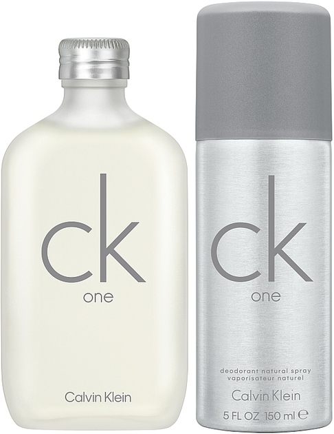 Zestaw unisex Calvin Klein CK One Woda toaletowa 100 ml + Dezodorant 150 ml (3616305433787) - obraz 1