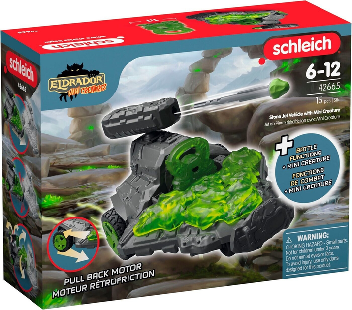 Фігурка Schleich Eldrador Stone Jet Vehicle with Mini Creature SLH42665 (4059433716848) - зображення 2