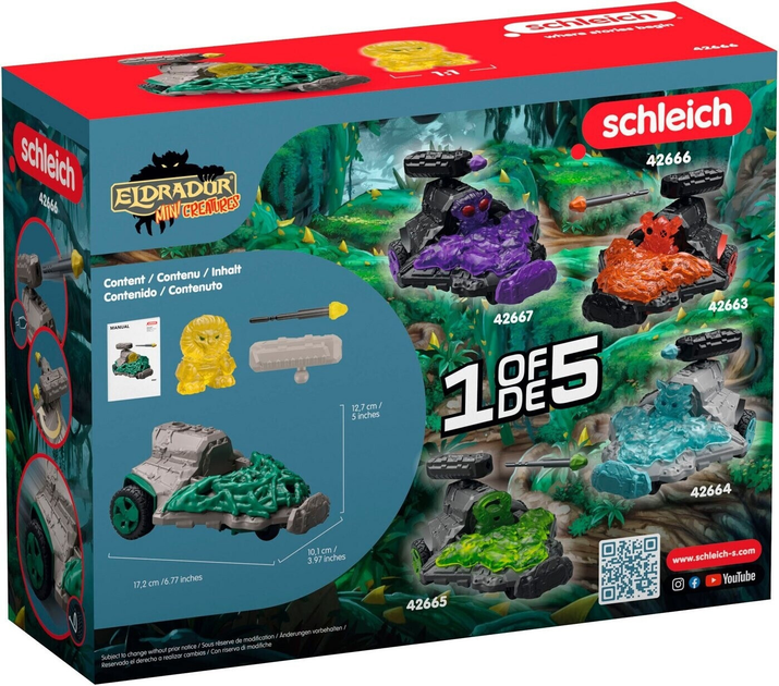 Figurka Schleich Eldrador Jungle Jet Vehicle with Mini Creature SLH42666 (4069111027746) - obraz 3