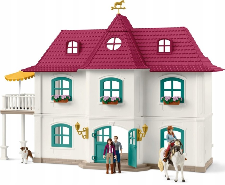 Zestaw Schleich Horse Club Lakeside Country House and Stable SLH42706 (4069111053547) - obraz 4