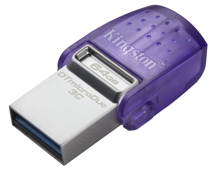 Флешка Kingston 64 GB DataTraveler microDuo 3C (DTDUO3CG3/64GB) - изображение 2