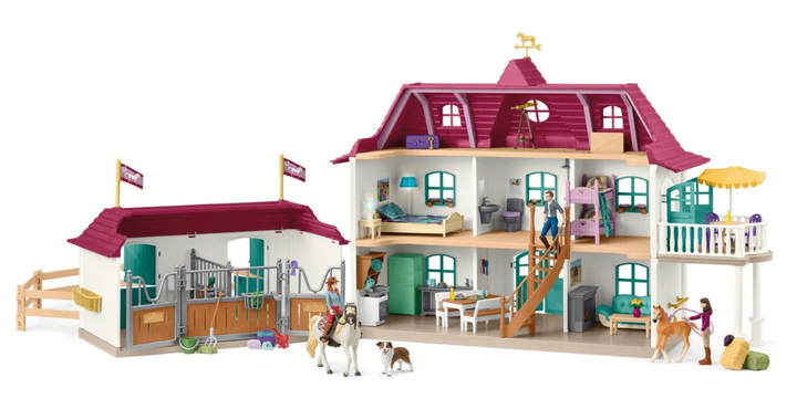 Zestaw Schleich Horse Club Lakeside Country House and Stable SLH42706 (4069111053547) - obraz 2