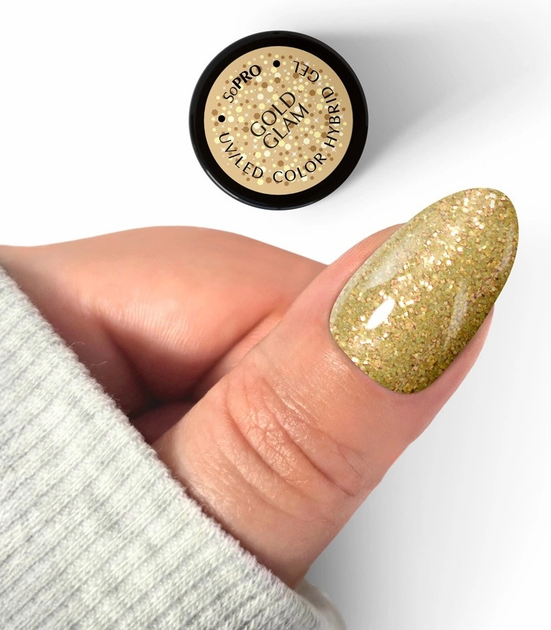 Lakier hybrydowy Silcare SoPro Gold Glam 7 g (5902560557084) - obraz 3
