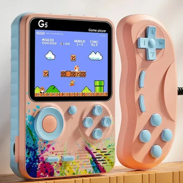Портативная игровая консоль G5S+джойстик, Детская игровая приставка к телевизору 500 встроенных игр - Фото 2 Портативная игровая консоль G5S+джойстик, Детская игровая приставка к телевизору 500 встроенных игр - изображение 2