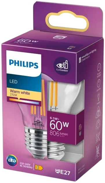 Żarówka LED Philips P45 E27 (929002029055) - obraz 2
