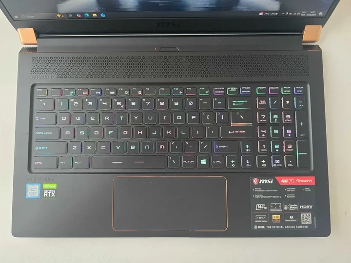 Ноутбук MSI GS75 Stealth 9SG I7 9750H/RTX 2080/RAM 32GB/SSD 512GB/144Hz Б\В - Б/У - изображение 4