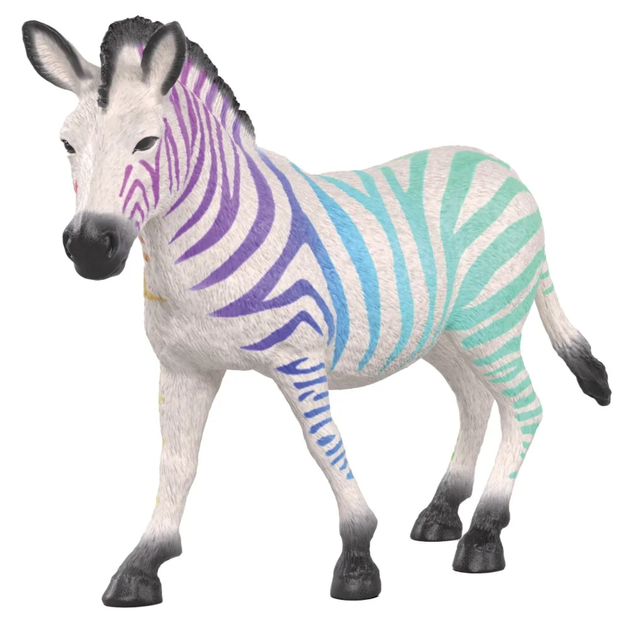 Фігурка Schleich Ювілейне видання Зебра з веселковим візерунком SLH72265 (4069111030067) - зображення 1