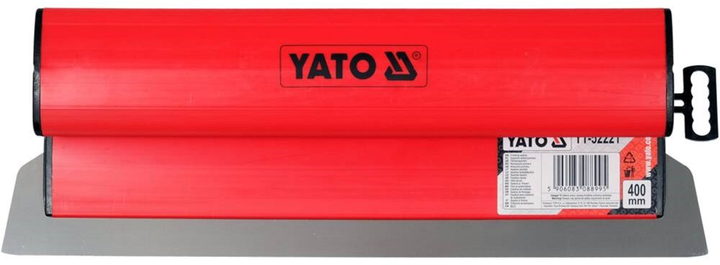 Шпатель для фінішного шпаклювання YATO 400 мм зі змінним лезом і ПВХ ручкою (YT-52221) - зображення 1