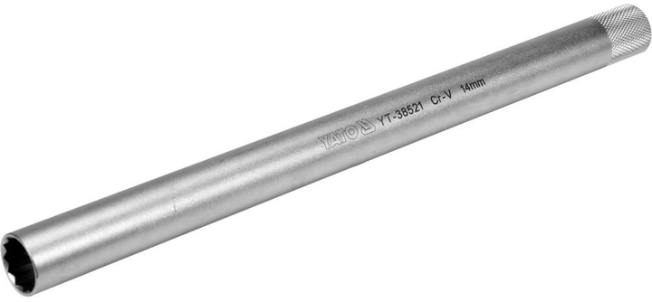 Головка YATO 12-гранна до свічок М14 3/8" Cr-V 250 мм (YT-38521) - зображення 3