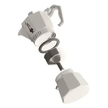 Кавоварка гейзерна для плити алюміній 3 чашки Bialetti кремовий - зображення 2