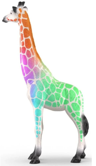 Фігурка Schleich Ювілейне видання до 90-річчя Жирафа з веселковиим плямами SLH72266 (4069111030104) - зображення 3