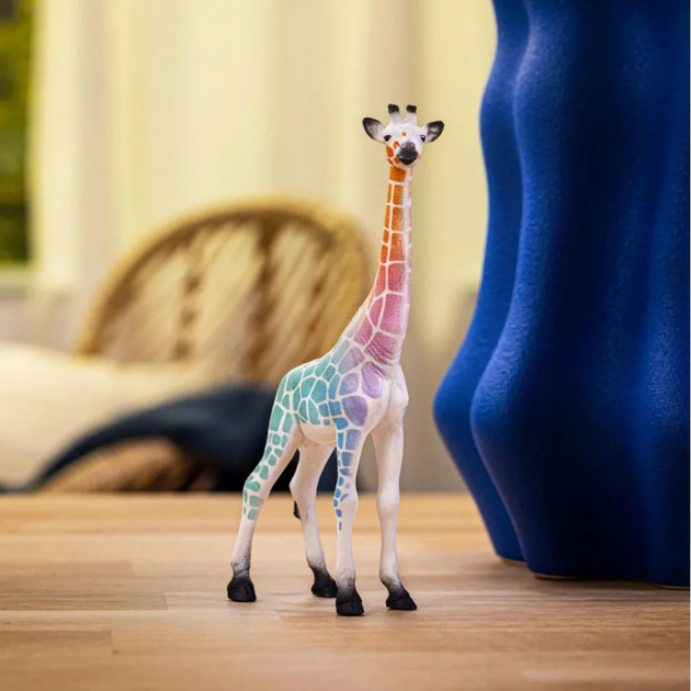 Фігурка Schleich Ювілейне видання до 90-річчя Жирафа з веселковиим плямами SLH72266 (4069111030104) - зображення 4
