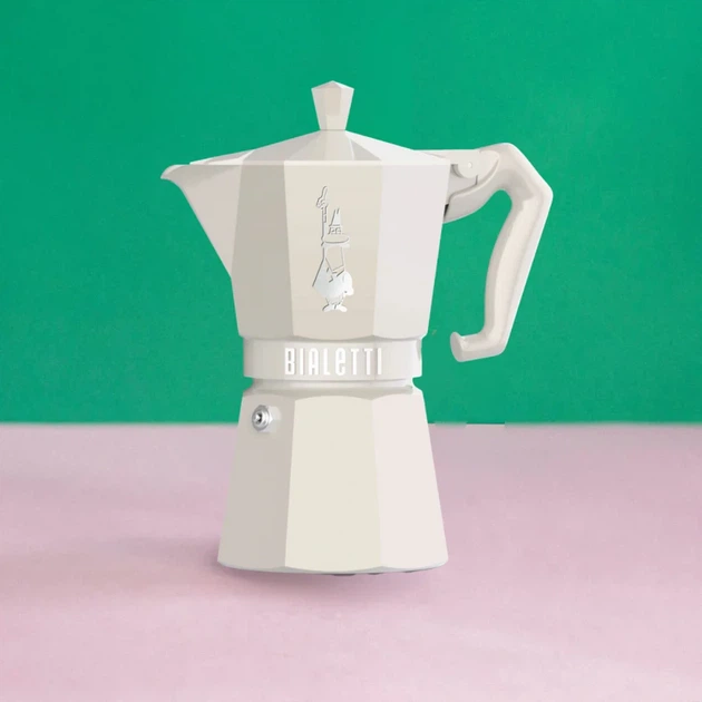Кавоварка гейзерна для плити алюміній 6 чашок Bialetti бежевий - зображення 6