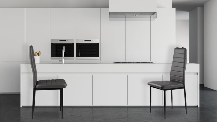 Набір стільців для кухні та вітальні ModernHome by Multistore DC855 4 шт Сірі (5903089064589) - зображення 8