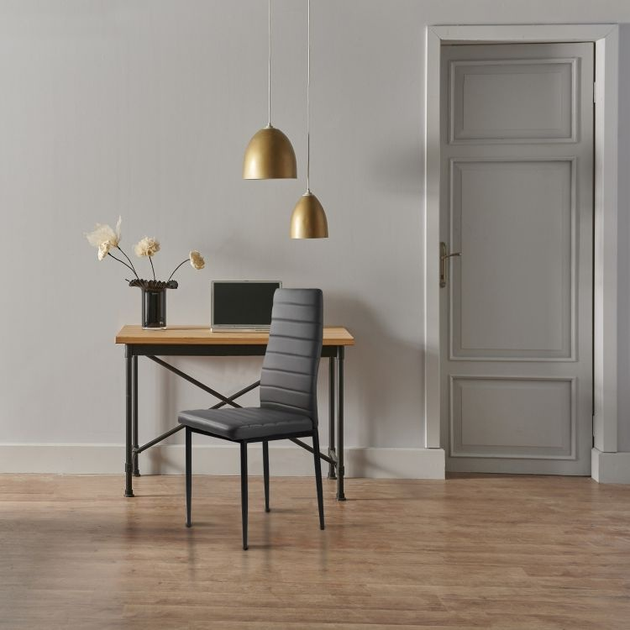 Набір стільців для кухні та вітальні ModernHome by Multistore DC855 4 шт Сірі (5903089064589) - зображення 9