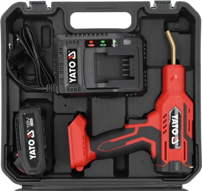 Zgrzewarka do plastiku YATO 60W 18V 500˚C akumulator 2Ah YT-824482 (5906083116315) - obraz 7