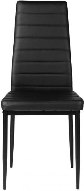 Zestaw krzeseł do salonu i jadalni ModernHome by Multistore DC855 4 szt Czarne (5903089064558) - obraz 2