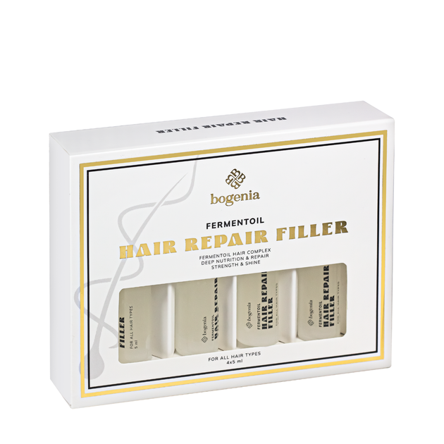 Філер для відновлення та зміцнення волосся Bogenia Fermentoil Hair Repair Filler 4 х 5 мл (BG442) - Фото 1 Філер для відновлення та зміцнення волосся Bogenia Fermentoil Hair Repair Filler 4 х 5 мл (BG442) - зображення 1