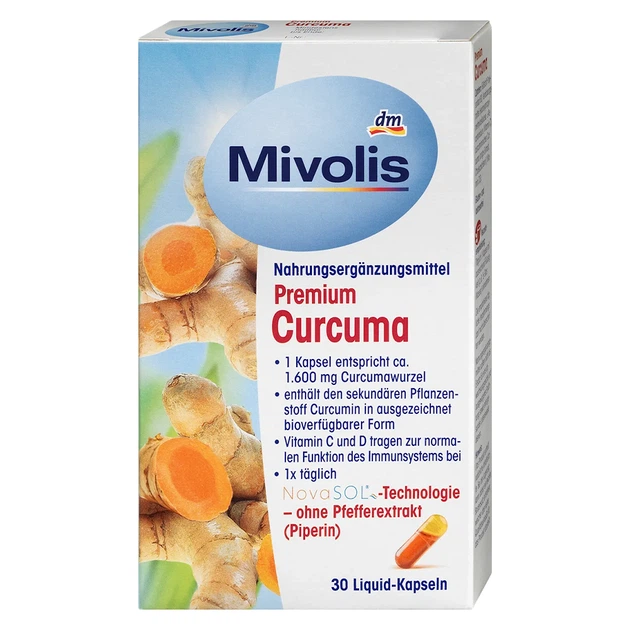 Биологически активная добавка Mivolis Premium Curcumin (куркума), в ...