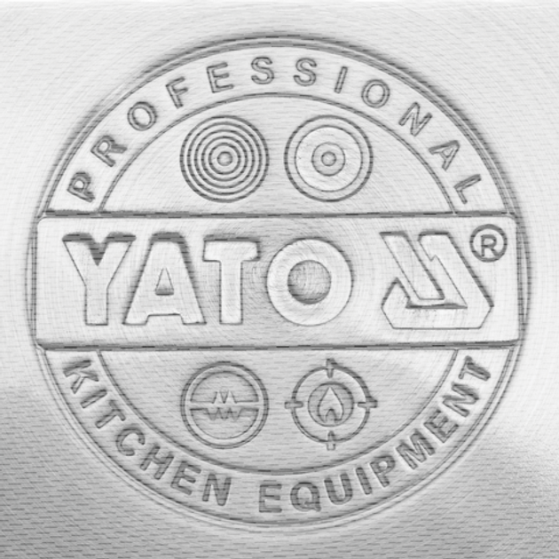 Каструля Yato з кришкою з нержавіючої сталі 20 x 20 см 6.3 л (5906083860010) - зображення 3