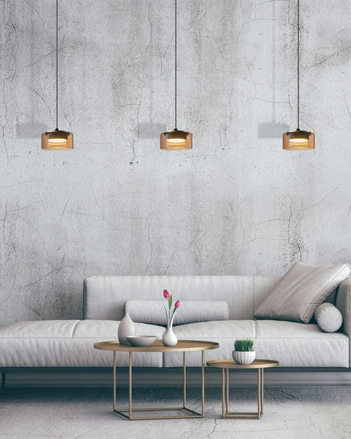 Подвесной светильник, люстра Goldlux 331274 Ofelia GX53 1x6W 4000K 660Lm IP20 янтарный - Фото 3 Подвесной светильник, люстра Goldlux 331274 Ofelia GX53 1x6W 4000K 660Lm IP20 янтарный - изображение 3