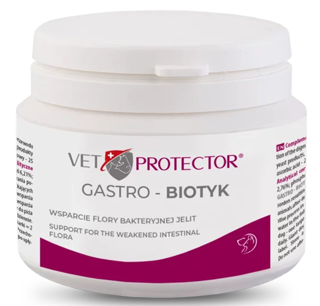 Multibiotyk JM Sante Pharma VET PROTECTOR GASTRO BIOTIC dla psów i kotów 60 g (5902596718923) - obraz 2