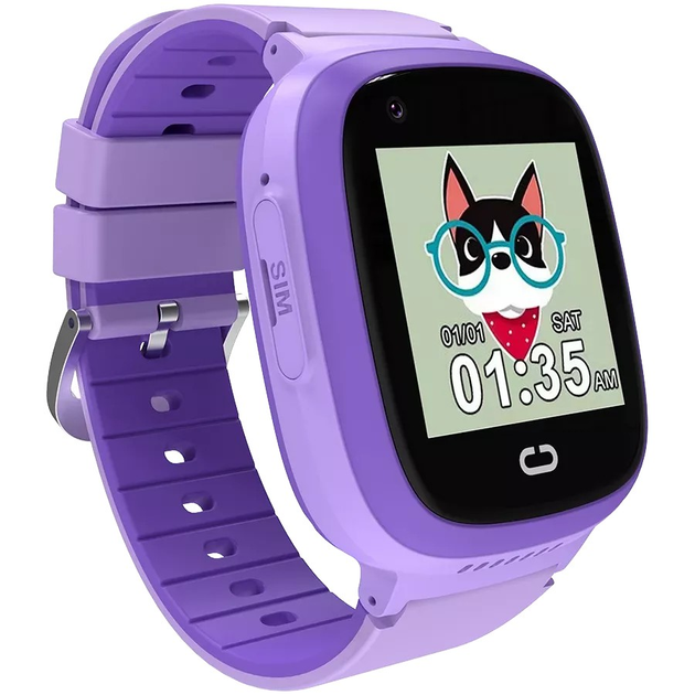 Smartwatch dla dzieci Canyon Sunny KW-48 Wideo 4G GPS Games&Music Purple (CNE-KW48VL) - obraz 3
