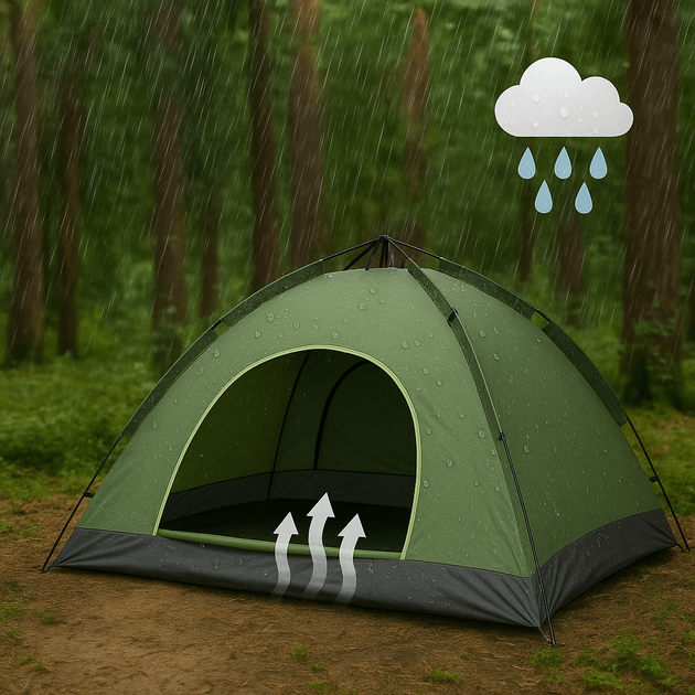Автоматичний намет - Smart Camp (4-місний) + Універсальний ліхтар туриста 3 в 1 - зображення 6