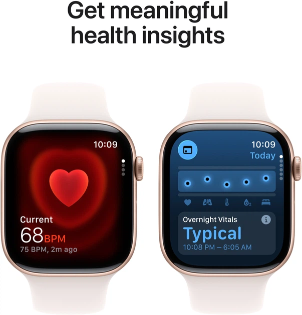 Smartwatch Apple Watch Series 11 GPS 42mm Rose Gold Aluminium Case with Light Blush Sport Band - M/L (APL_MEU44) - obraz 5