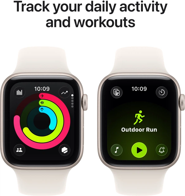 Smartwatch Apple Watch SE 3 (2025) GPS 40mm Starlight Aluminium Case with Starlight Sport Band M/L (MEH54) - obraz 6