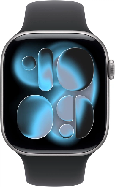 Smartwatch Apple Watch Series 11 GPS 42mm Space Grey Aluminium Case with Black Sport Band - S/M (APL_MEQW4) - obraz 2