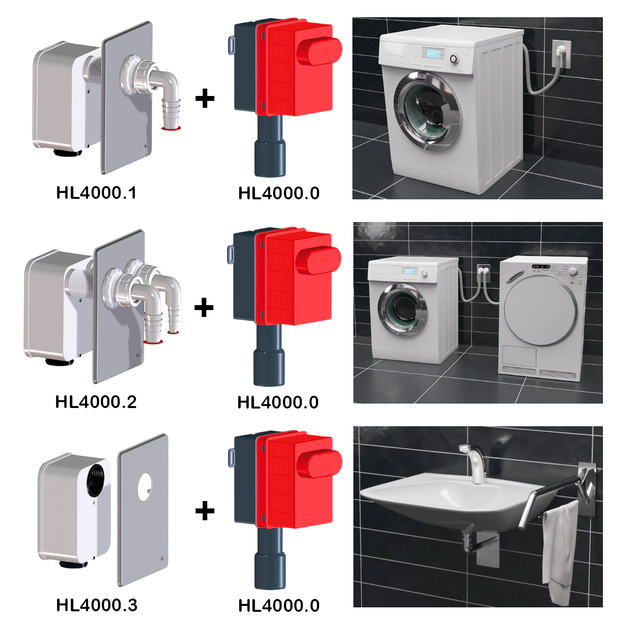 Сменная кассета HL4000.1 к сифону HL4000.0 для 1-й стиральной/сушильной/посудомоечной машин Hutterer&Lechner - изображение 4