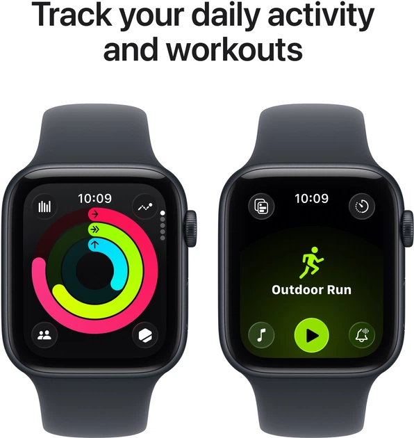 Смарт-годинник Apple Watch SE 3 (2025) GPS 40mm Midnight Aluminium Case with Midnight Sport Band S/M (MEH94) - зображення 6