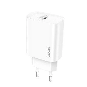 Сетевое зарядное устройство адаптер USAMS T39 Fast Charger US-CC131 |1Type-C, 3A/20W, поддержка быстрой зарядки PD3.0, многоуровневая защита, универсальная совместимость| Белый - изображение 3