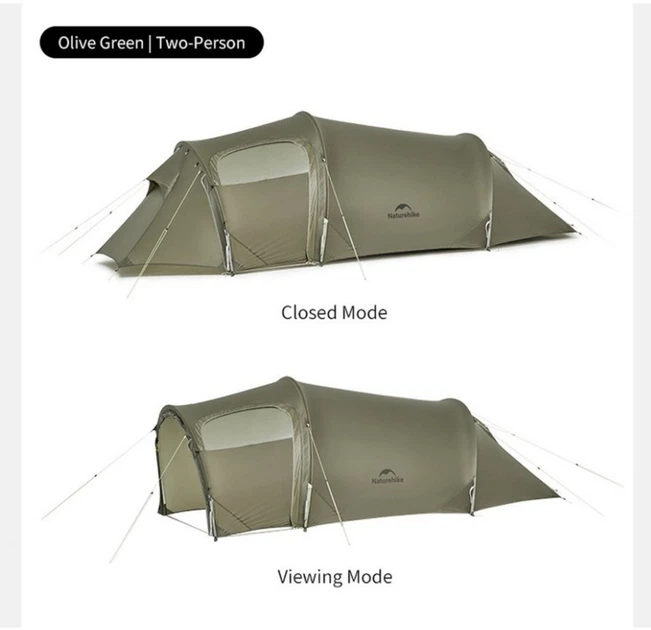 Namiot trzyosobowy Naturehike Opalus UL CNK2450WS036 Ciemnozielony 6927595795910 - obraz 3