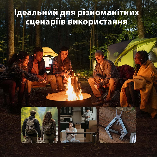 Мультитул NexTool Mini Sailor S11 Pro (NE20382) 12 в 1 компактный многофункциональный универсальный инструмент - изображение 7