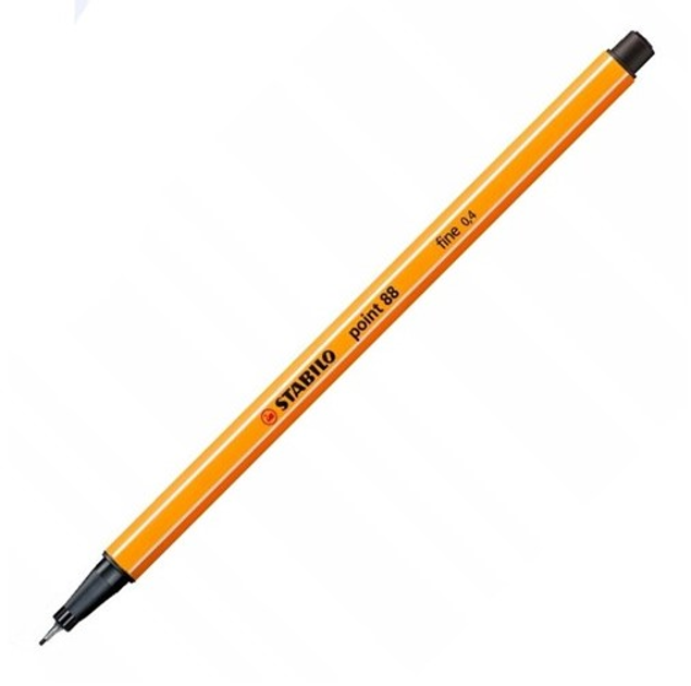 Набір лінерів Stabilo Point 88 Fine 0.4 мм 10 шт Чорний (ZES4006381217477) - зображення 1