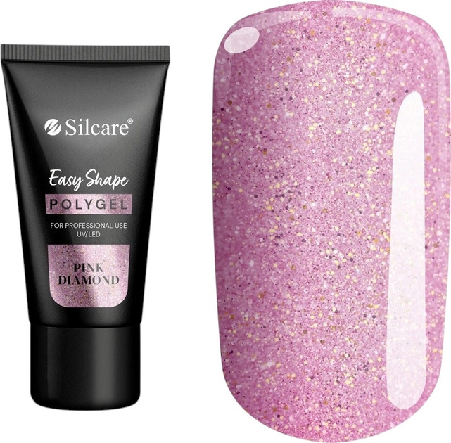 Żel budujący do paznokci Silcare Polygel Easy Shape Pink Diamond 30 g (5902560558708) - obraz 1