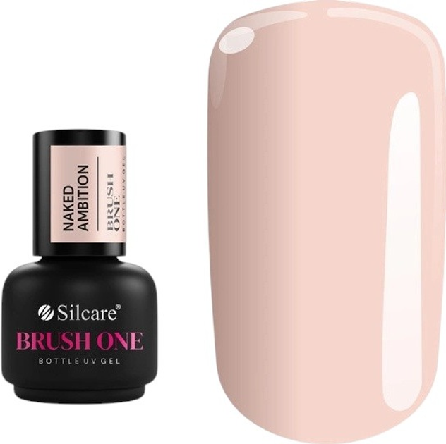 Żel budujący do paznokci Silcare Brush One Naked Ambition 15 g (5902560566598) - obraz 1