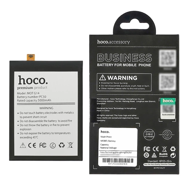 Аккумулятор Hoco PC50 для Motorola Moto G14 (XT2341, PAYF0010IN) - изображение 5