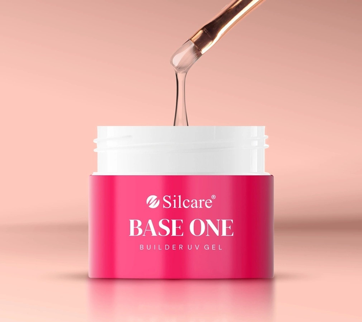 Żel budujący do paznokci Silcare Base One Shimmer Vanillia Rose 100 g (5902560566109) - obraz 2