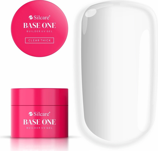 Żel budujący do paznokci Silcare Base One Clear Thick 50 g (5902560565874) - obraz 1