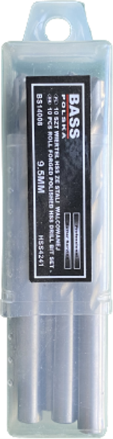 Zestaw wierteł Bass Polska HSS ze stali walcowanej 9.5 mm 9776 10 szt. (5902067628553) - obraz 1