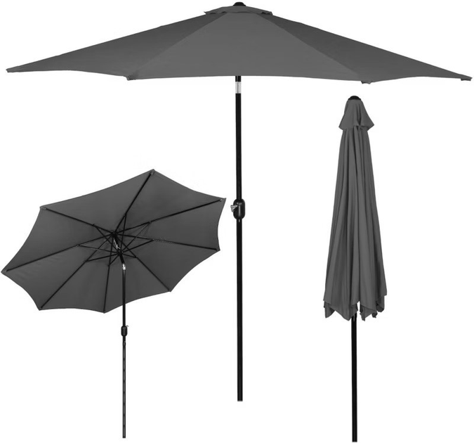 Parasol ogrodowy Springos GU00200 300 cm Ciemnoszary - obraz 2