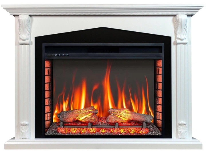 Электрокамин ArtiFlame Praga AF33 белый - Фото 1 Электрокамин ArtiFlame Praga AF33 белый - изображение 1