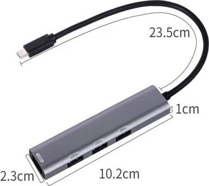 Hub USB Platinet 4 x USB-A 3.0 (5907595462426) - obraz 2