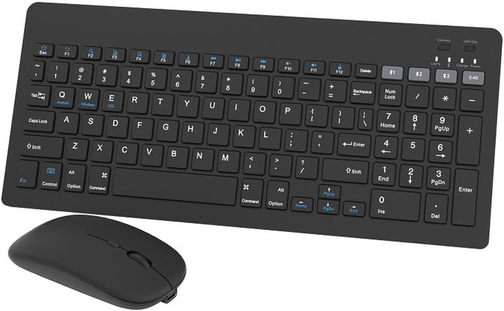 Zestaw bezprzewodowy Omega Wireless Set Keyboard + Mouse Black (OKM2658B) - obraz 3