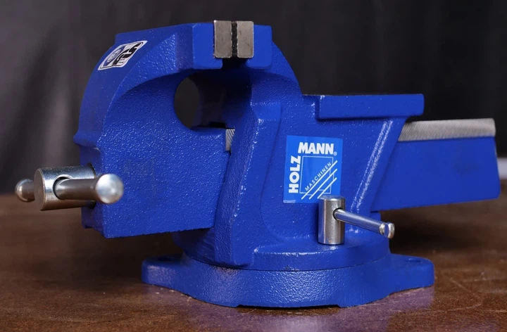 Тиски настольные в комплекте с поворотной плитой Holzmann WBS 125N - изображение 9
