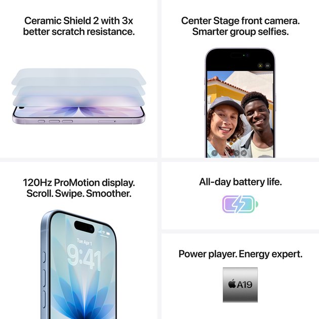 Мобільний телефон Apple iPhone 17 256GB Sage (MG6N4) - зображення 6