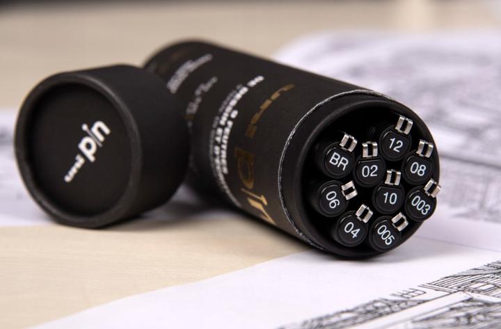 Набір лінерів Uni-Ball Mitsubishi Uni Pin 9 шт Чорний (3296280048659) - зображення 3